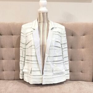 ESCADA Silk mint green open front blazer size  44
